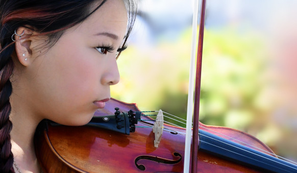 Playing The Old Violin
